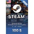 Steam Wallet $100 USD [US]